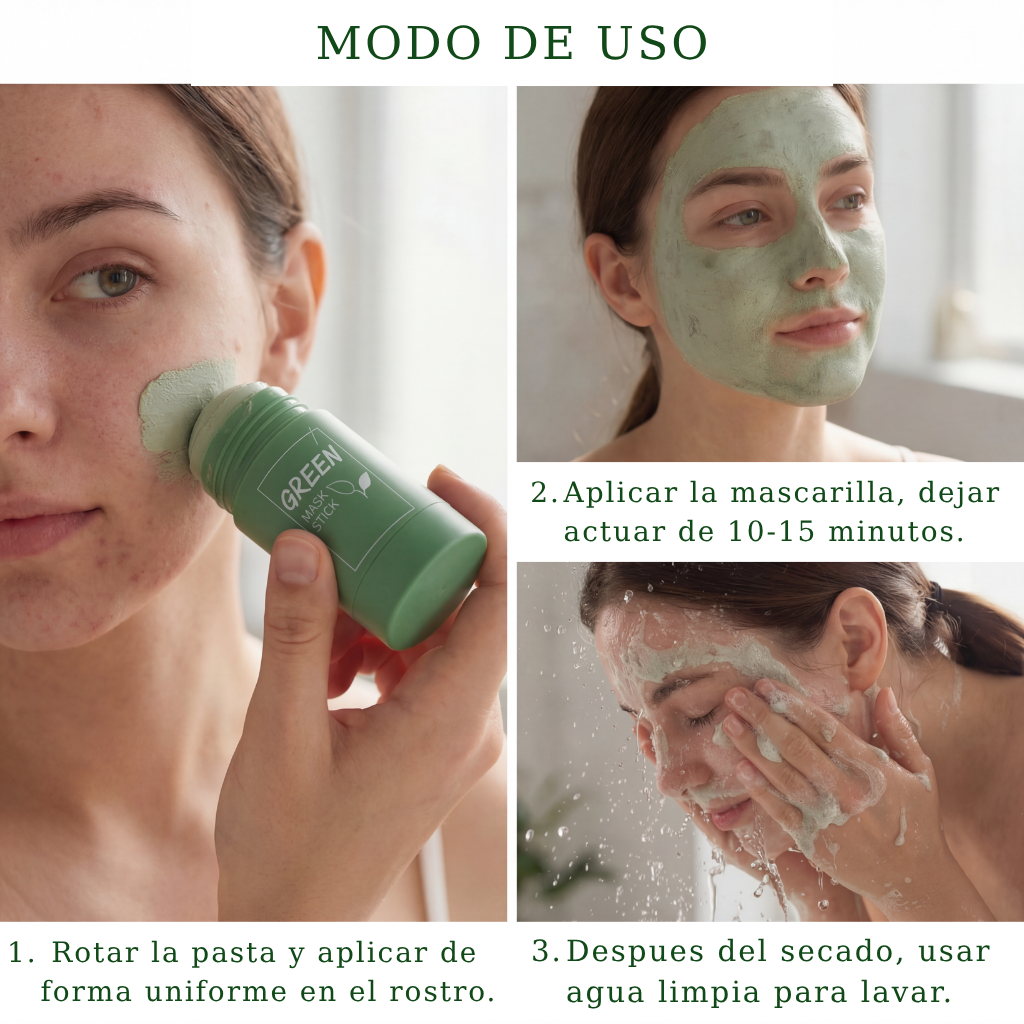 MASCARILLA DE TE VERDE 2X1