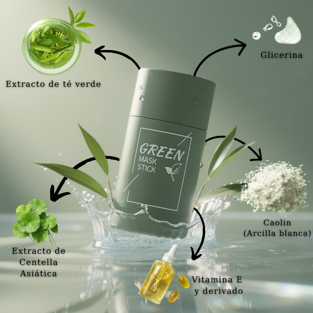 MASCARILLA DE TE VERDE 2X1
